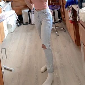 Really cute pin striped jeans!!